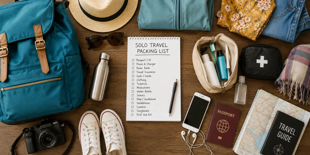 solo travel packing list