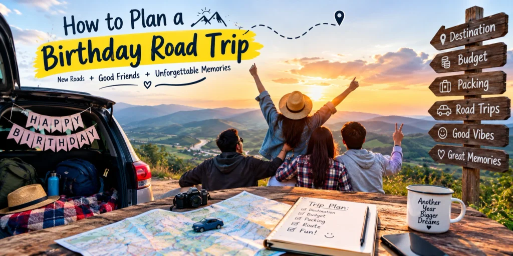 how to plan a birthday road trip
