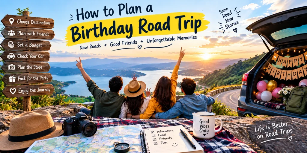 how to plan a birthday road trip with simple tips